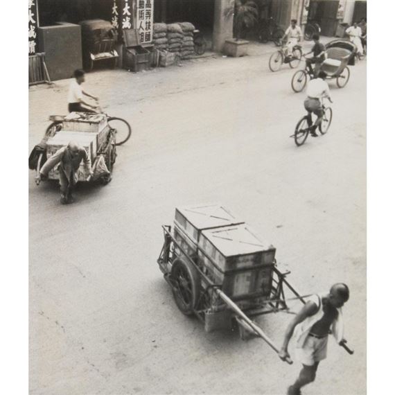 COOLIES IN TAIPEH (TAIPEI) by Arthur Rickerby, 1950