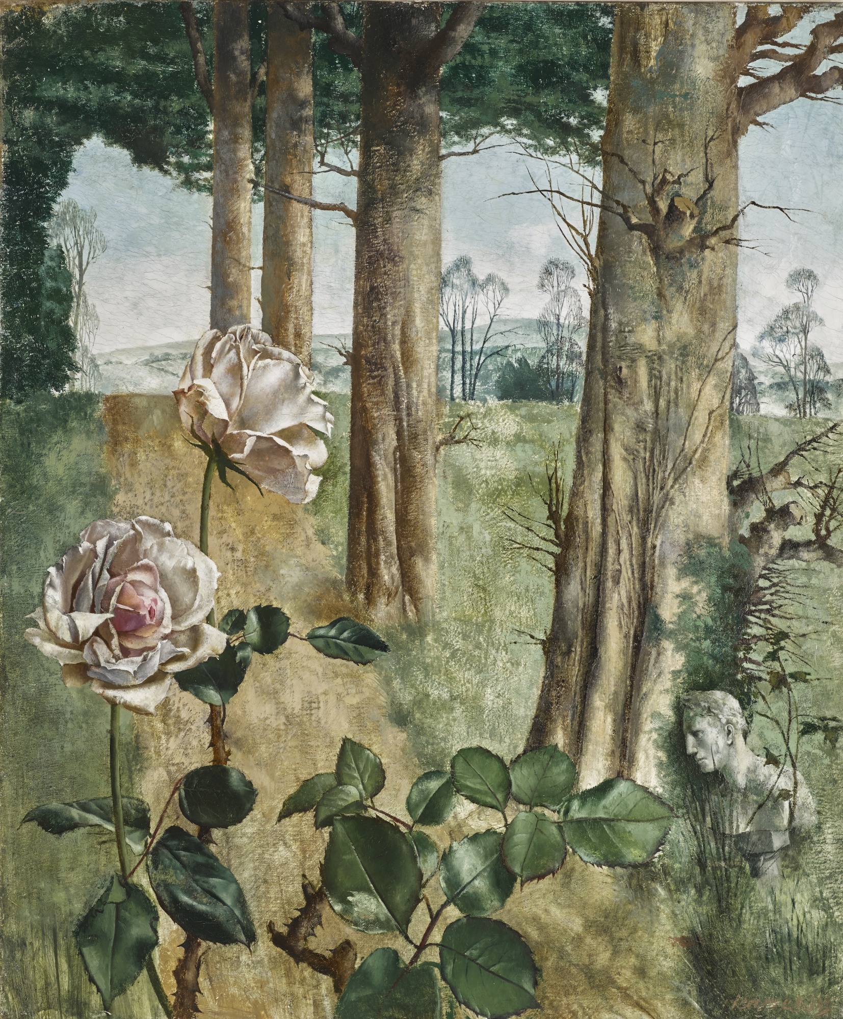 Artwork by Patrick Hennessy, The Yew Walk, Made of oil on canvas