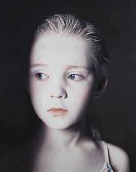 Gottfried Helnwein | HEAD OF A CHILD 23 (SUMMER) (2019) | MutualArt
