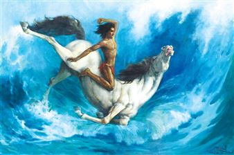 BASUKI ABDULLAH（バスキ アブドウラ）、収穫 Ploughing the Sawah