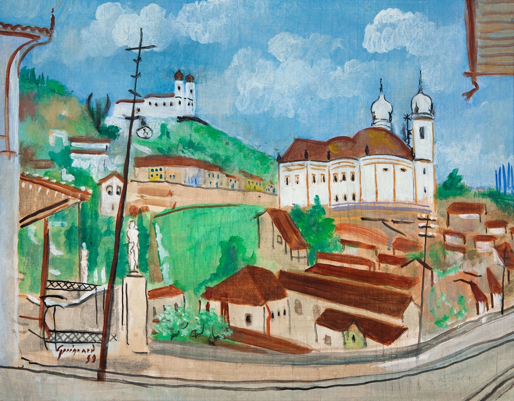 Cidade de Ouro Preto by Alberto da Veiga Guignard, 1959