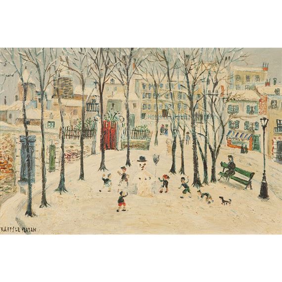 jeux d’enfants sur la neige by Jean Raffy le Persan