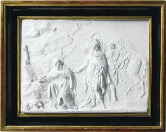 Saint Antoine recevant Constantin - Louis Philippe Mouchy