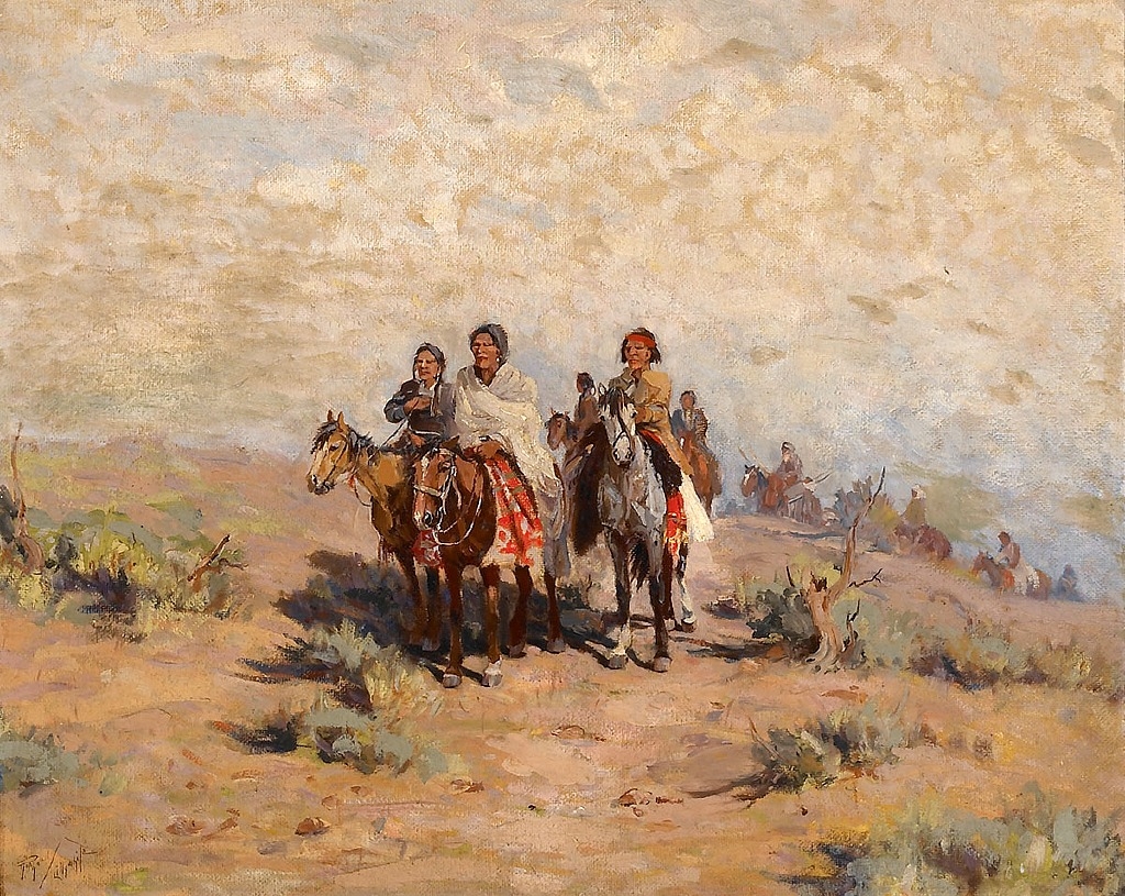 Artwork by Raphael Lillywhite, Untitled (Journey Home), Made of oil on masonite