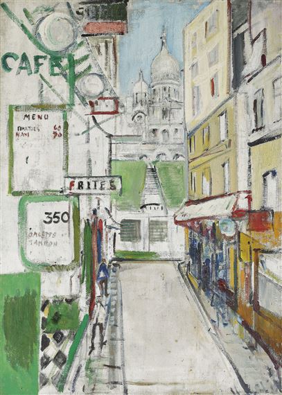 Rue de Steinkerque in Paris by Willy Leopold Guggenheim Varlin, 1957