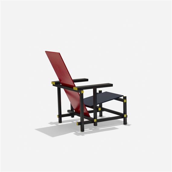 Gerrit Rietveld | Red Blue chair (Circa 1965) | MutualArt