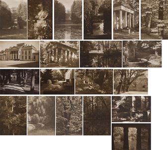 A portfolio of 20 photographs of Royal Park "Lazienki" from the "Warsaw" collection - Jan Bułhak
