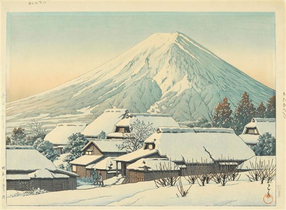 2 Works: Fuji no yukibare, Tagonoura (Tagonoura, Clear Weather After Snowfall on Mount Fuji)