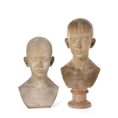 2 works: Portraits of the artists son, kresten