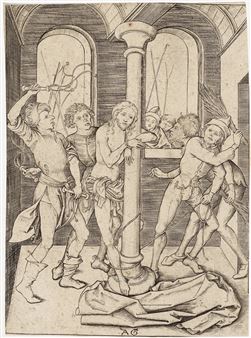 The flagellation of Christ - Albrecht Glockendon the Elder