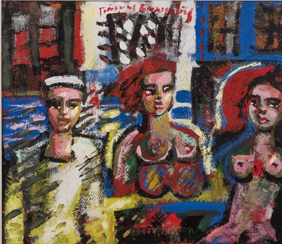 Sailor and Two Nude Females by Giorgos Vakirtzis