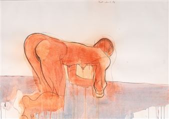 Knieender Akt - Gerald  Brettschuh