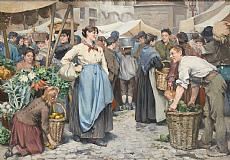 Le marché - Joseph Middeleer