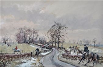 Bedale, Bolton-on-Swale - a hunting scene - Robin Furness