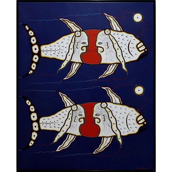 SACRED GIFT TO THE PEOPLE by Blair Debassige, 1995