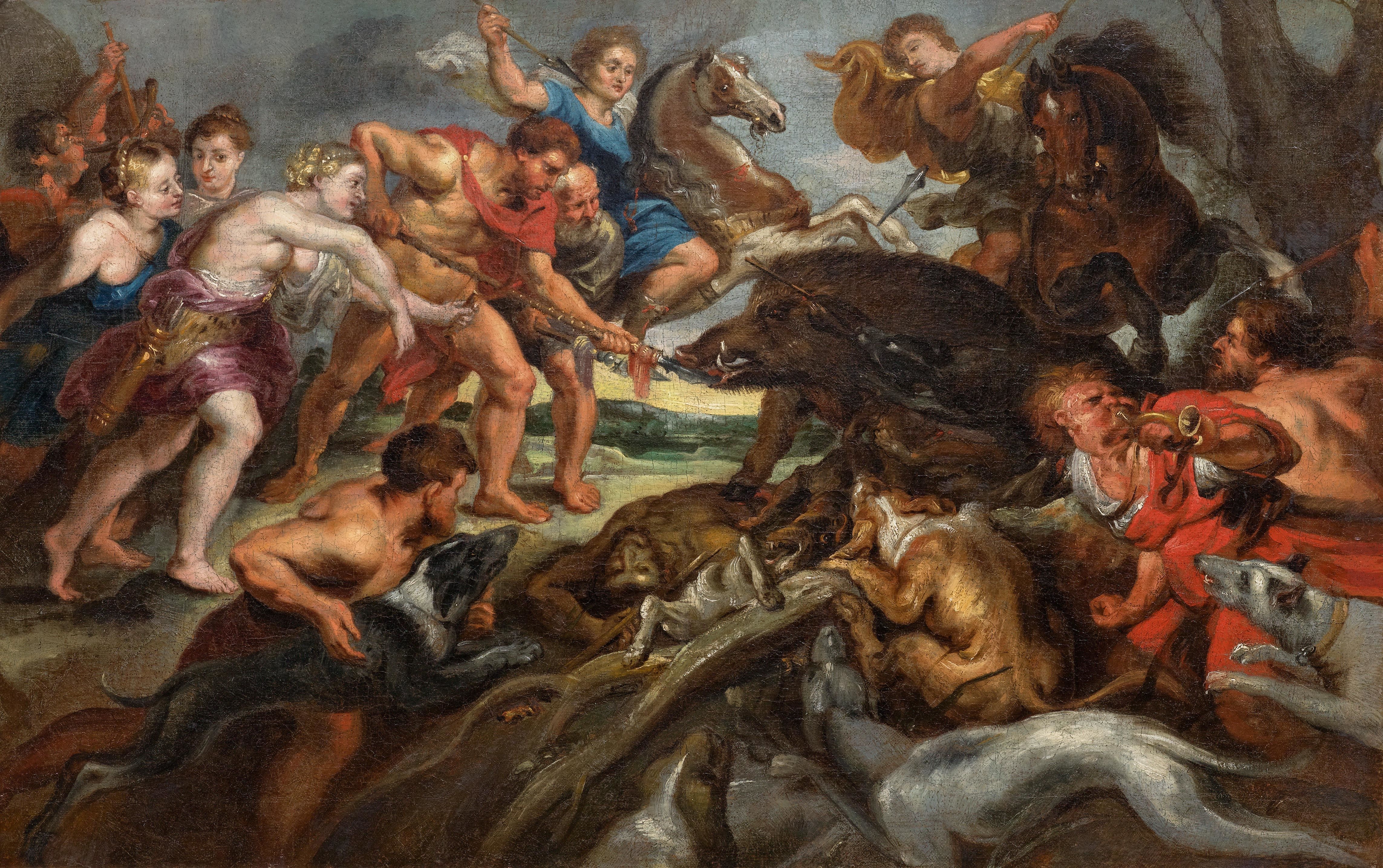 The hunt of Meleager and Atalante by Peter Paul Rubens