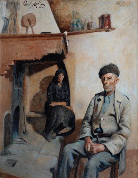 INTORNO AL FOCOLARE by Paolo Ghiglia, 1934