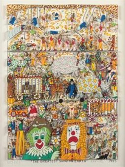 James Rizzi「THE GREATEST SHOW ON EARTH」 James Rizzi | The greatest show on earth (1995) | MutualArt