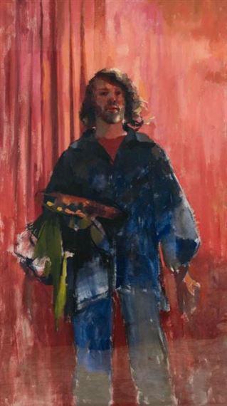Self-Portrait Whilst Dead at Port Eliot by Robert Lenkiewicz, 1982