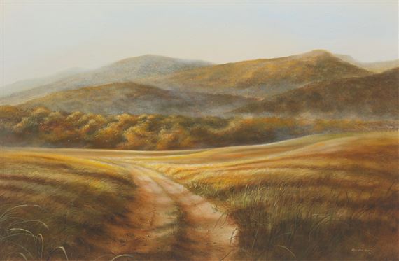 Southern landscape by Douglas Grier, 1982