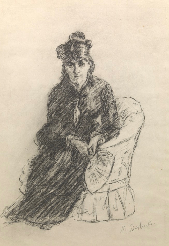 Marcellin Gilbert Desboutin | Portrait of Berthe Morisot | MutualArt