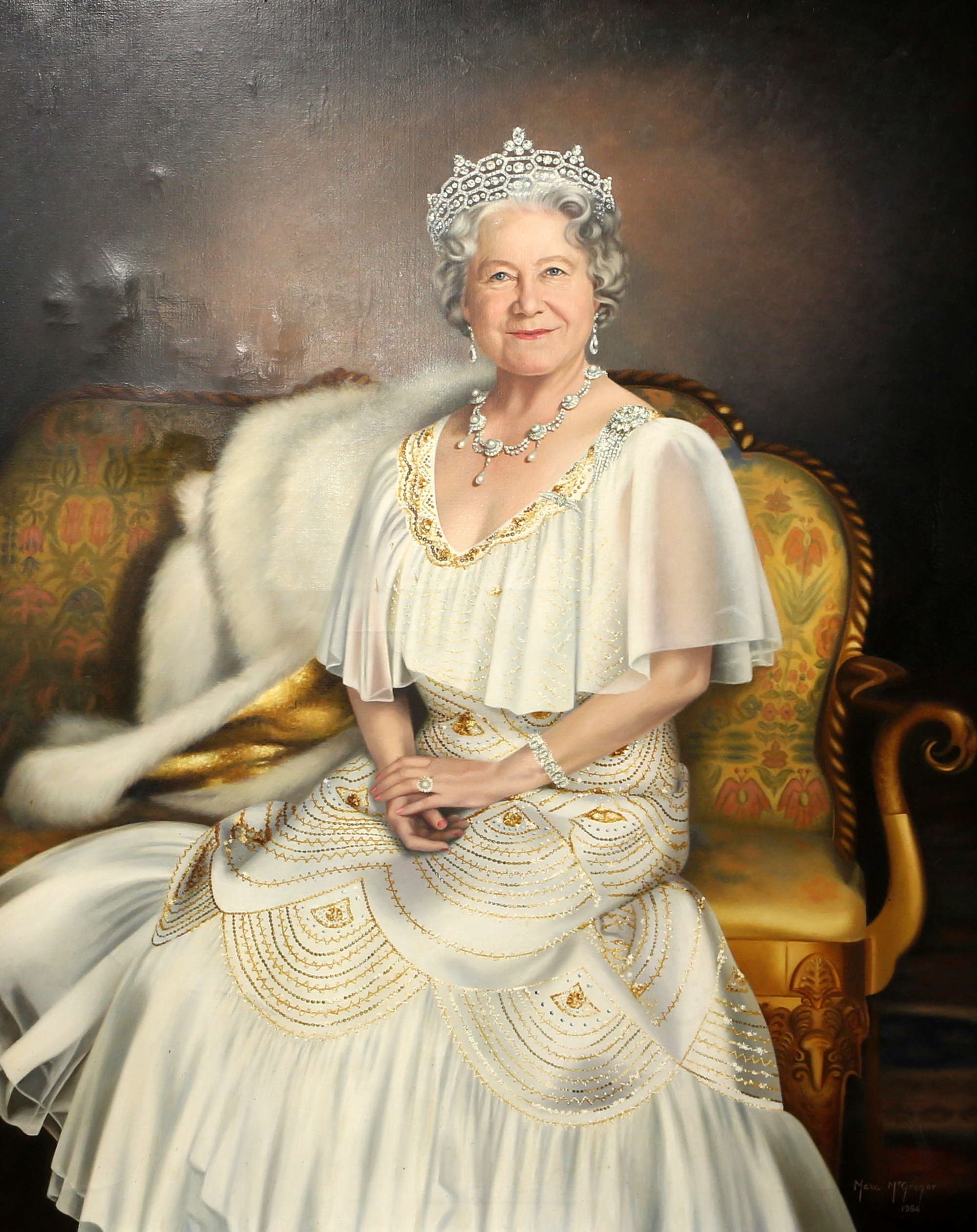 Mcgregor Mara | Portrait of Queen Elizabeth The Queen Mother (1982 ...