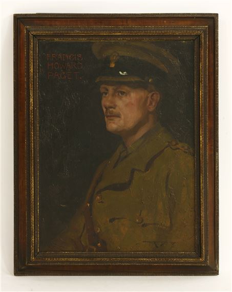 Portrait Of Francis Howard Paget, Half- Length, In Uniform by William Lee-Hankey, 1917