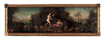 Adam et Eve au paradis terrestre - Lambert De Hondt