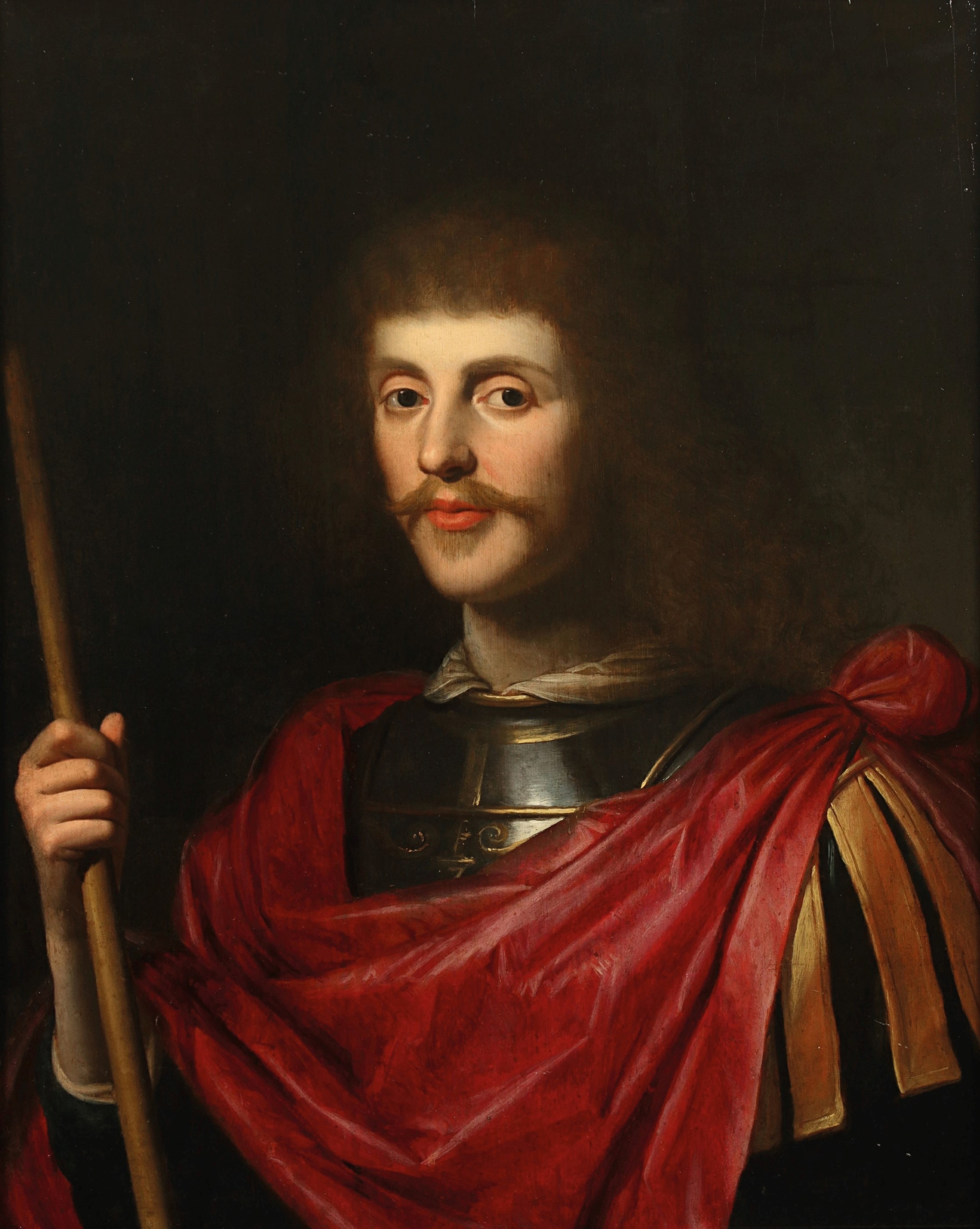 Gerrit Van Honthorst | Portrait of Ursula van Solms, half-length, in a ...