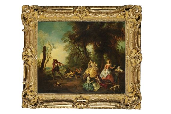 Tableau Jean-Baptiste Joseph Pater - L'Âge D'Or - Toile Sur Châssis Prête à Accrocher