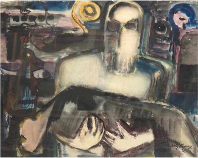 Der Trauernde by Willy Knoop, 1952