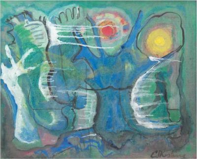Edmund Kesting | Blaue Buchen- Darß | MutualArt