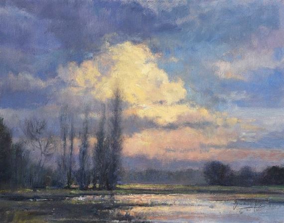 Landscape with Cypress Trees by Ignatius Marx