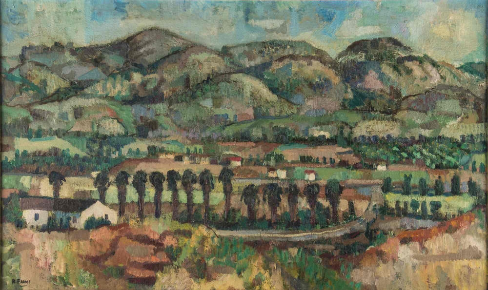 Artwork by Robert Frame, "CALIFORNIA LANDSCAPE", Made of oil on canvas