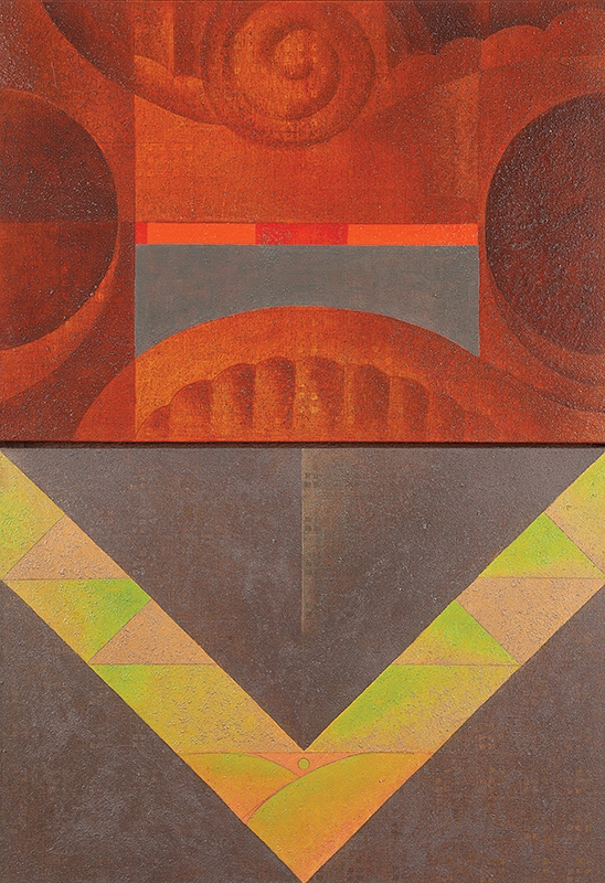 Artwork by Claudino Nobrega, Pássaro noturno - Diptíco, Made of Tempera and acrylic on canvas