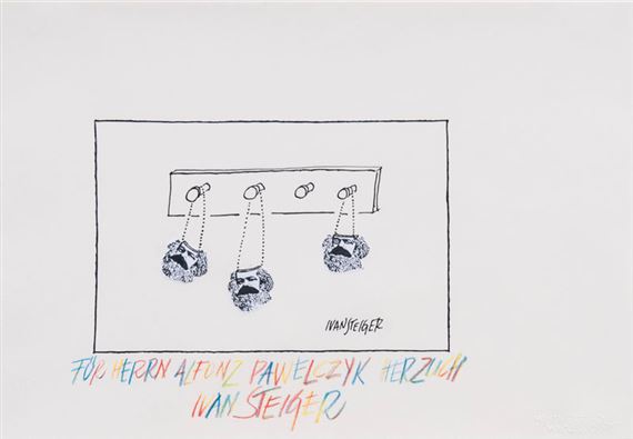 4 Works;Four Caricatures - Ivan Steiger