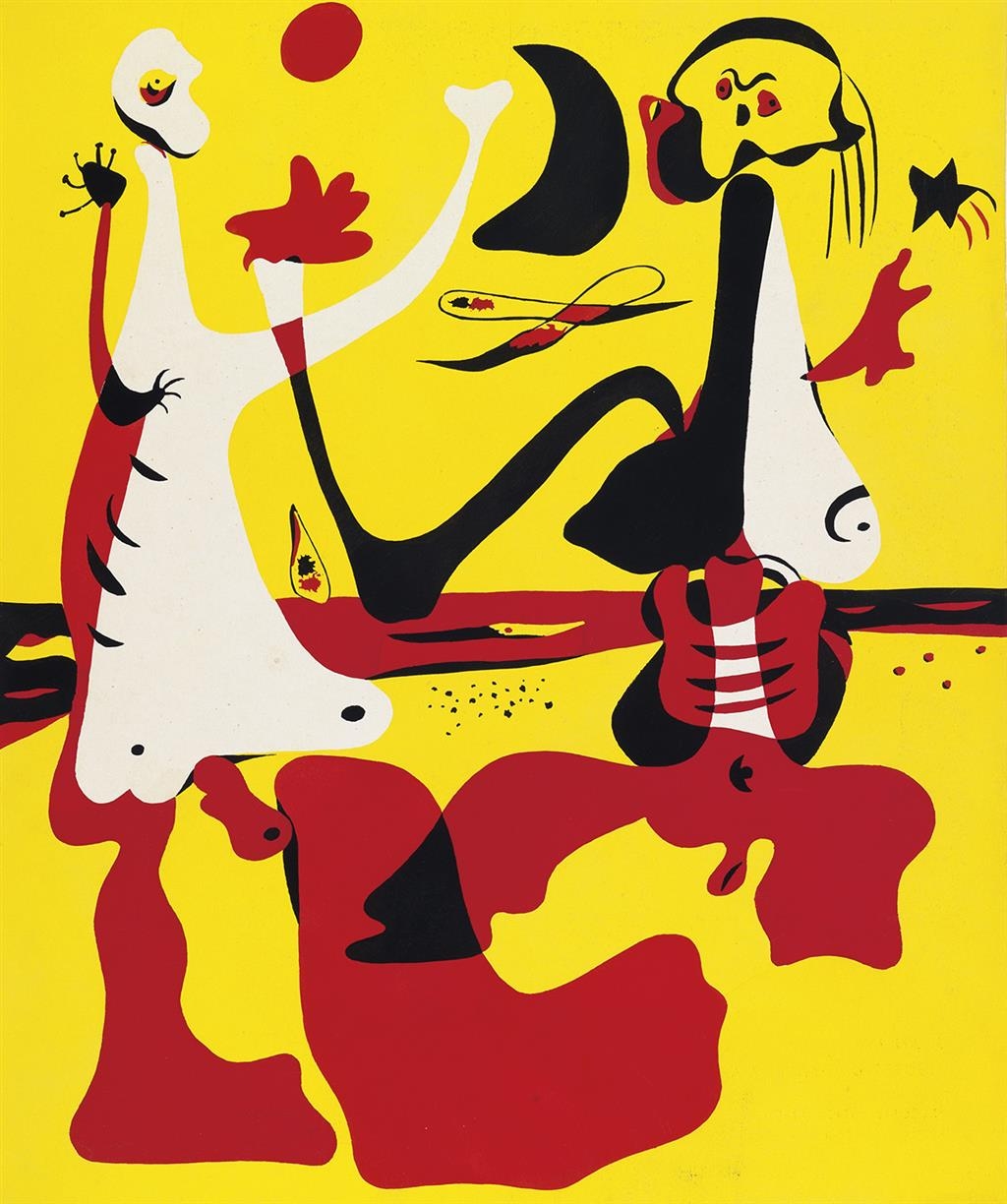 Personnages Devant la Mer by Joan Miró, 1934