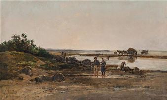 Untitled (Scene Champetre Europeene) - Alfred-François Lemoine