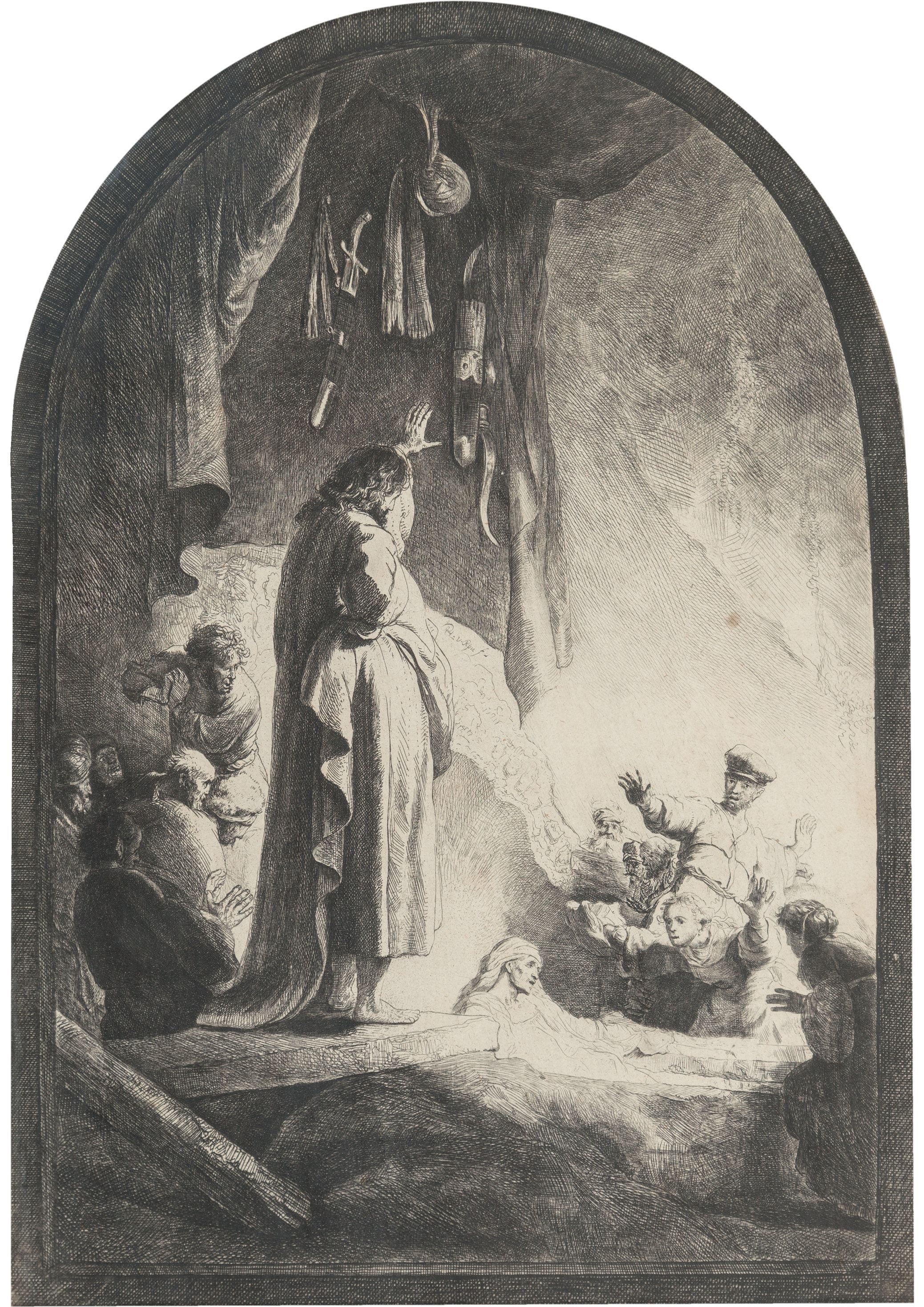 Rembrandt van Rijn | The Raising of Lazarus | MutualArt