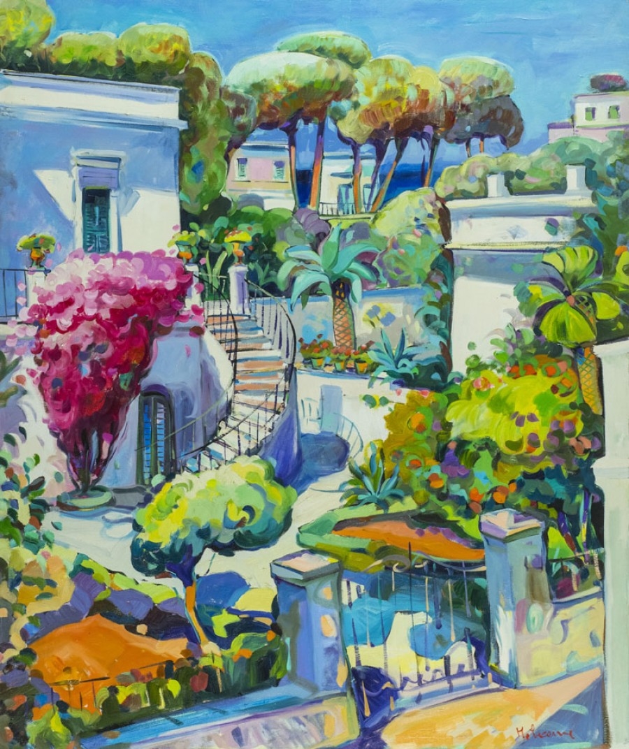 Artwork by Claudio Malacarne, Paesaggio, Made of Oil painting on canvas