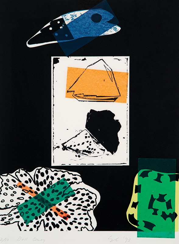 Artwork by Gordon Crook, Dell Quay, Made of screenprint