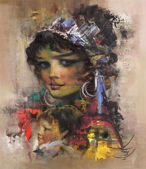 Mutter und Kind by Anoush Rahnavardkar