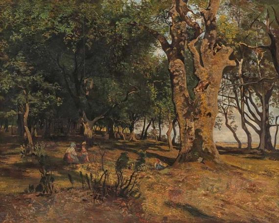Rast im Wald by Friedrich Preller the Younger