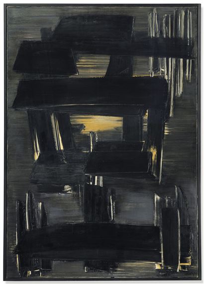 Peinture 162 x 114cm, 29 aoû t by Pierre Soulages, 1958, painted 1929