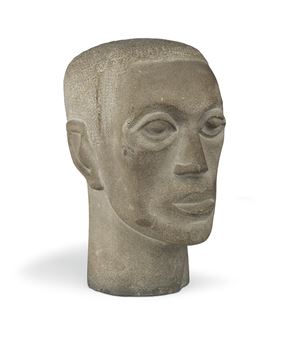 Head (Head of a Man) - Elizabeth Catlett