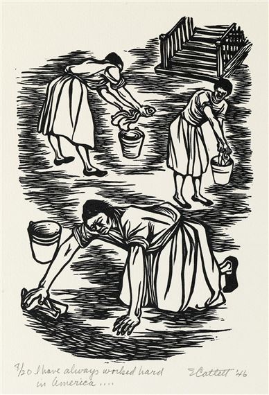 Catlett Elizabeth | I have always worked hard in America .. (1946