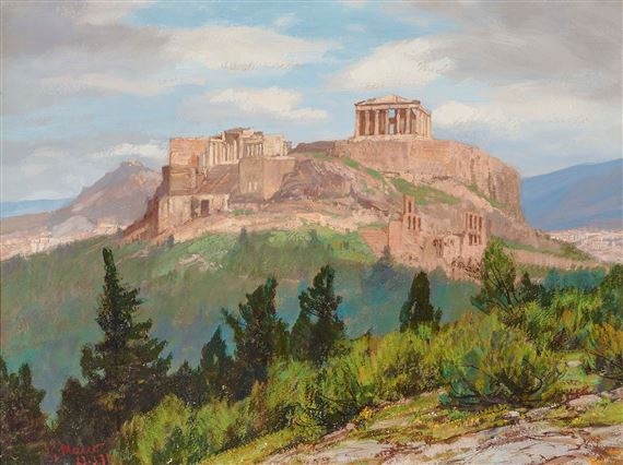 "Die Akropolis von Athen" by Georg Macco, March 23, 1931