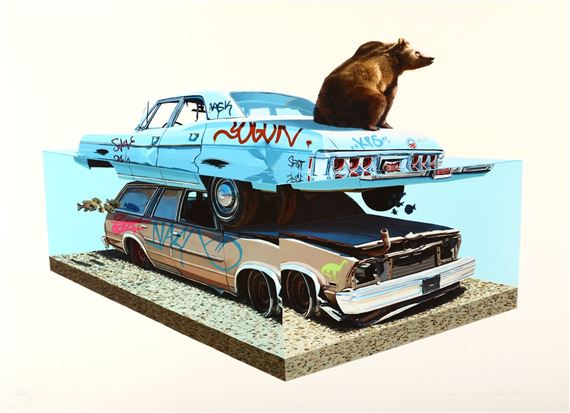 Josh Keyes Mad World Josh Keyes - Original Limited Edition Prints