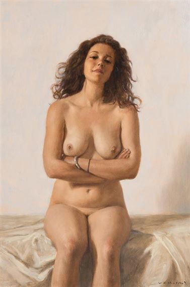 Sated Female Nude by Harry Holland