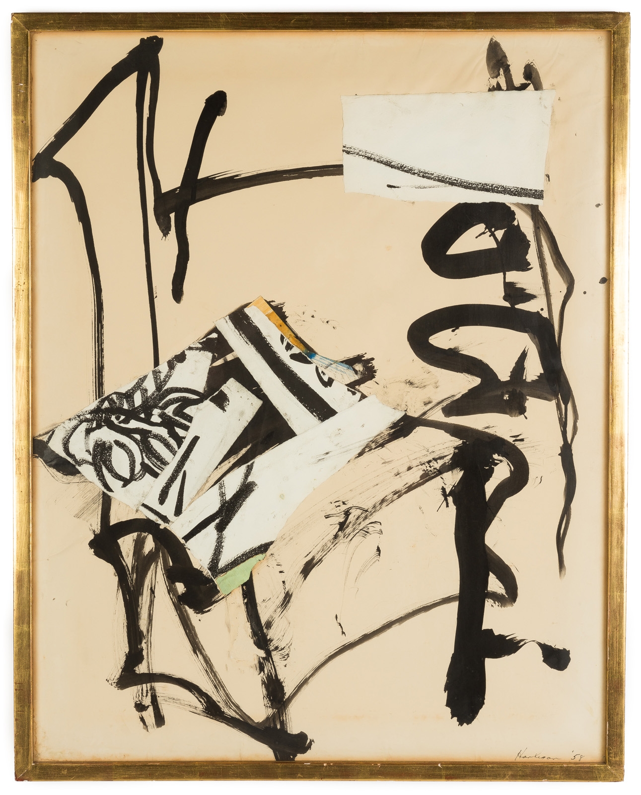 Artwork by Grace Hartigan, Collage, Made of Mixed media on paper